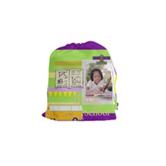 back to school - Drawstring Pouch (Small)