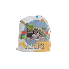 back to school - Drawstring Pouch (Medium)