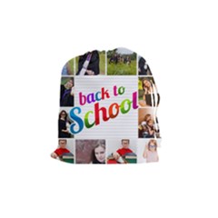 back to school - Drawstring Pouch (Medium)