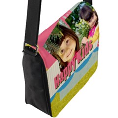 Flap Closure Messenger Bag (L) 