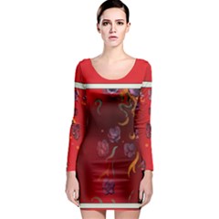 Terra Bodycon Dress - Long Sleeve Bodycon Dress