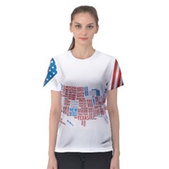 usa - Women s Sport Mesh T-Shirt