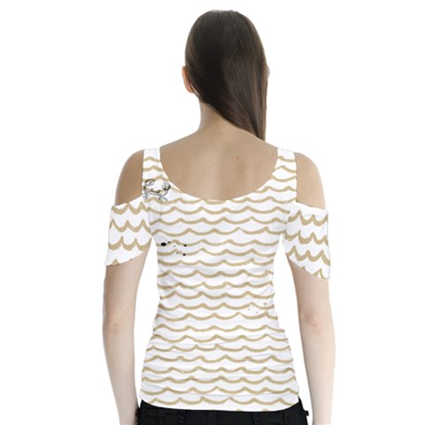 Butterfly Sleeve Cutout T-Shirt  