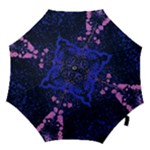Pink/Purple splatter Golf Umbrella - Hook Handle Umbrella (Large)