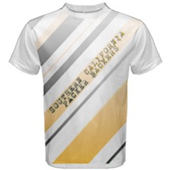 SCPB Mens Faded Stripes T-Shirt - Men s Cotton Tee