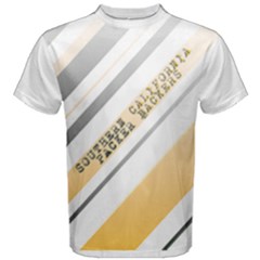 SCPB Mens Faded Stripes T-Shirt - Men s Cotton T-Shirt