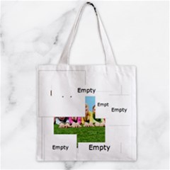 Zipper Grocery Tote Bag 