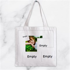 Zipper Grocery Tote Bag 