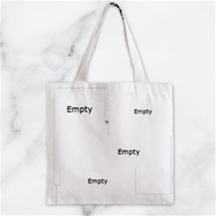 Zipper Grocery Tote Bag 