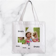 Zipper Grocery Tote Bag 