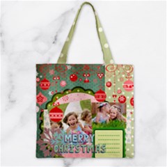 xmas - Zipper Grocery Tote Bag