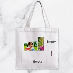 Zipper Grocery Tote Bag 