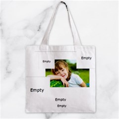 Zipper Grocery Tote Bag 