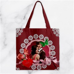 wedding - Zipper Grocery Tote Bag