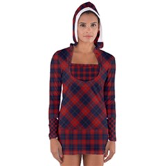 McKnight Clan Tartan Hooded Top - Long Sleeve Hooded T-shirt