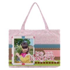 Zipper Medium Tote Bag Front