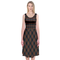 Stewart Black Dress - Midi Sleeveless Dress