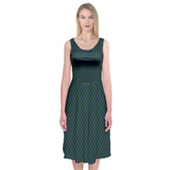 Smith Family Tartan Midi Sleeveless Dress