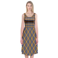 Sargent Tartan Midi Sleeveless Dress