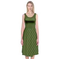 O Neill Tartan Midi Sleeveless Dress