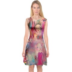 Capsleeve Midi Dress