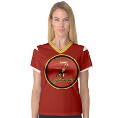 Flash Jersey - V-Neck Sport Mesh T-Shirt