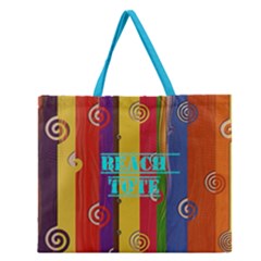 Zipper Large Tote Bag