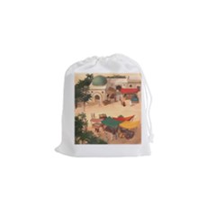 Imhotep White Stone Draw Bag Game Art - Drawstring Pouch (Small)