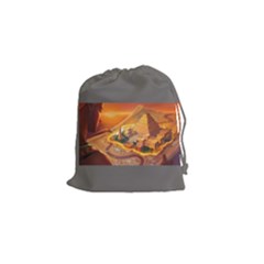 Imhotep Grey Stone Draw Bag Game Art - Drawstring Pouch (Small)