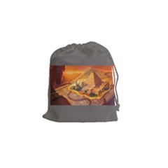 Imhotep Grey Stone Draw Bag Game Art - Drawstring Pouch (Small)