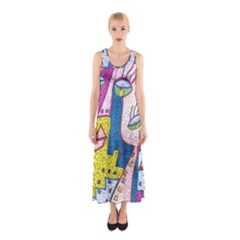 Eyes on Picasso Maxi Dress - Sleeveless Maxi Dress