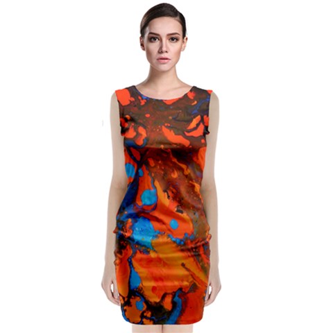 Sleeveless Velvet Midi Dress 
