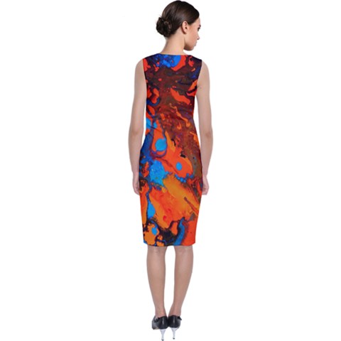 Sleeveless Velvet Midi Dress 