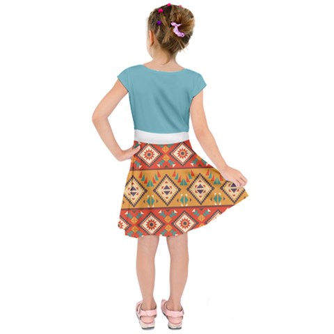 Kids  Short Sleeve Dress 