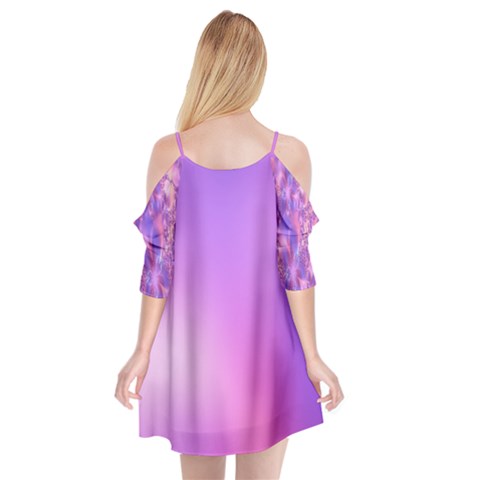 Cutout Spaghetti Strap Chiffon Dress 