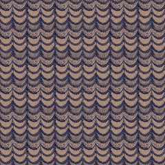 Navy Blue Lace On Linen By Paysmage Fabric by PAYSMAGE