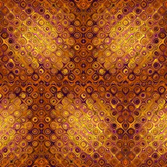 Tresor Gold And Rust  By Paysmage Fabric by PAYSMAGE