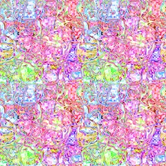 Melted Ice Cream And Lemonad By Paysmage Fabric