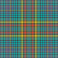 Emeral Liquid Jungle Plaid 1 By Paysmage Fabric