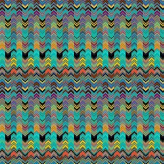 Lava Lamp Alternates Chevrons Emerald Liquid Jungle By Paysmage Fabric
