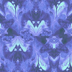 Abstract Flowers Iris Blue By Paysmage Fabric