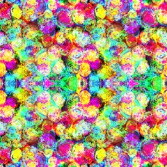 Painted Roses And Dots Bright Original 1 By Paysmage Fabric