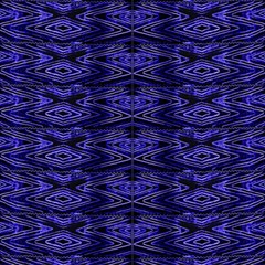 Ikat Neon Blue