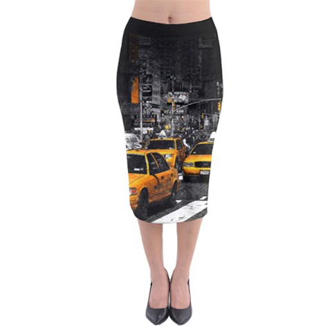 Midi Pencil Skirt 