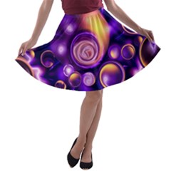 bubbler enhancement skater skirt - A-line Skater Skirt