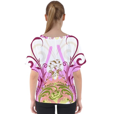 V-Neck Dolman Drape Top 