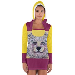 Fluffy Tiger Hoodie - Long Sleeve Hooded T-shirt