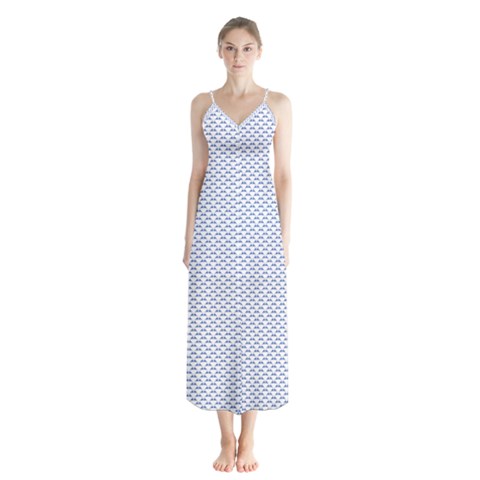 Button Up Chiffon Maxi Dress 