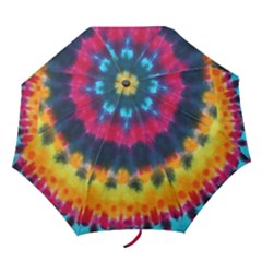 tie dy umbrella 4 - Folding Umbrella