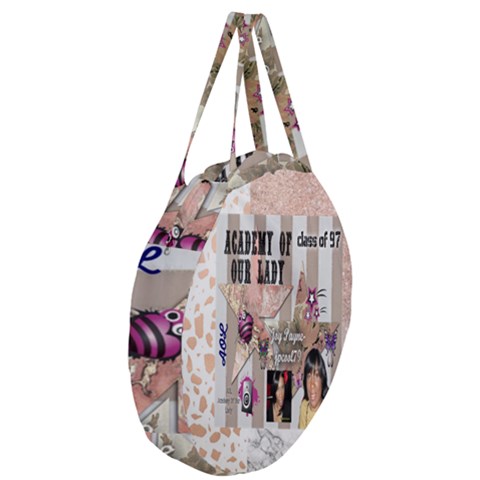 Giant Round Zipper Tote 